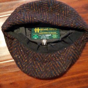 Wool flat cap